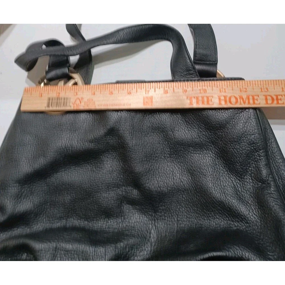 Michael Kors Black Leather Large Fulton Hobo Designer Shoulder Bag